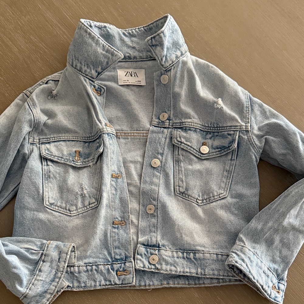 Zara Girls Sky Blue Denim Jacket